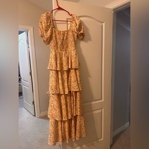 Pink blush maternity dress size small